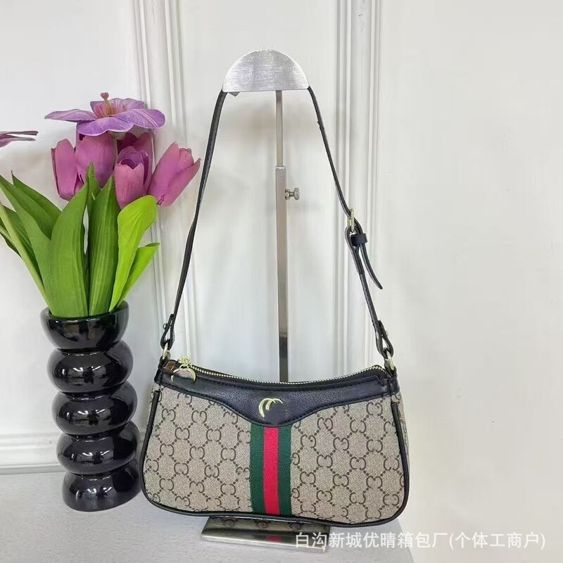 跨境外贸新款G家老花腋下包经典女包单肩斜挎包包百搭高级感|undefined