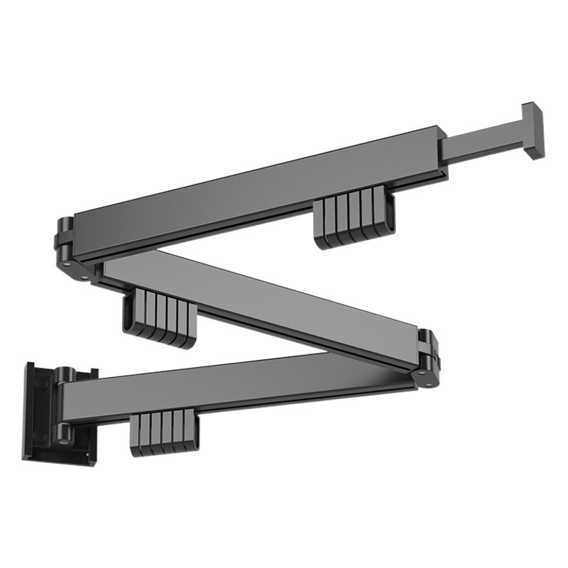 Percha de ropa plegable Gao Wenhai, de aleación de aluminio, sin perforaciones, para balcón y interior, herramienta práctica, venta al por mayor