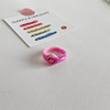Acrylic cute ring, simple and elegant design, does not fade, on index finger