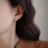 Pearl ball earrings one pair