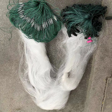 加重鱼尾坠三层沉网/1米1.5米2米/50米长/流水网渔网沉网粘网丝网