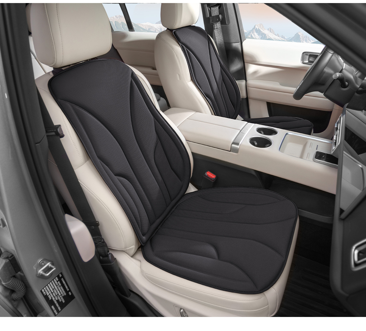 High-quality latex car seat cushion, suitable for all seasons, breathable, non-slip, soft and comfortable, made of seaweed fiber, wholesale from manufacturer