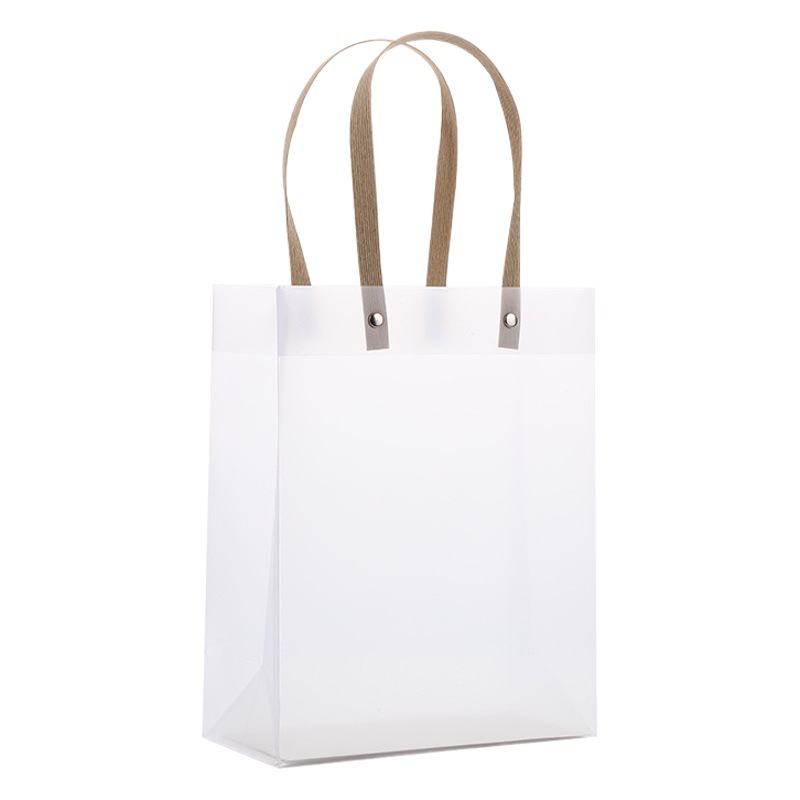 Bolsas de tela transparentes esmeriladas para tiendas de ropa, recuerdos de boda, bolsas de regalo de Navidad con impresión de logotipo, impresión personalizada, disponibles en stock.