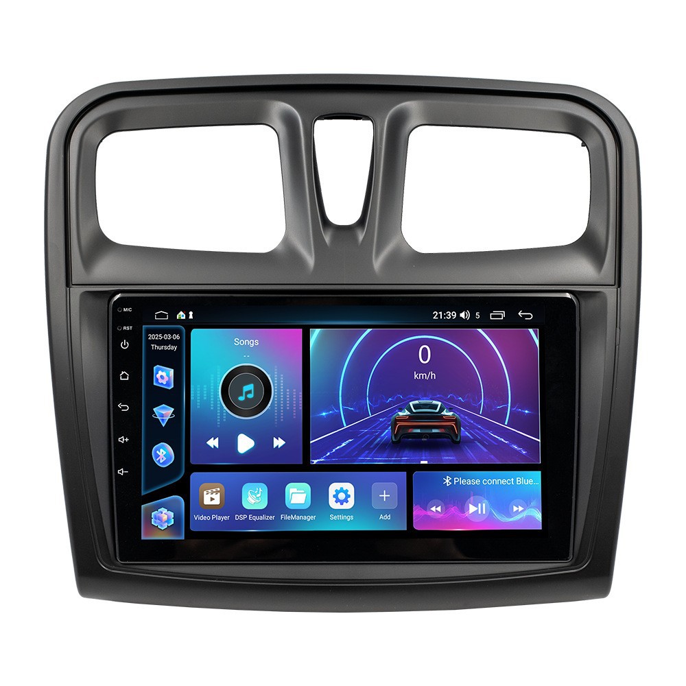 Aplicable a 04 - 08 Renault Logan Android vehículo de navegación integrado Fang Yitong cuatro núcleos / ocho núcleos motor