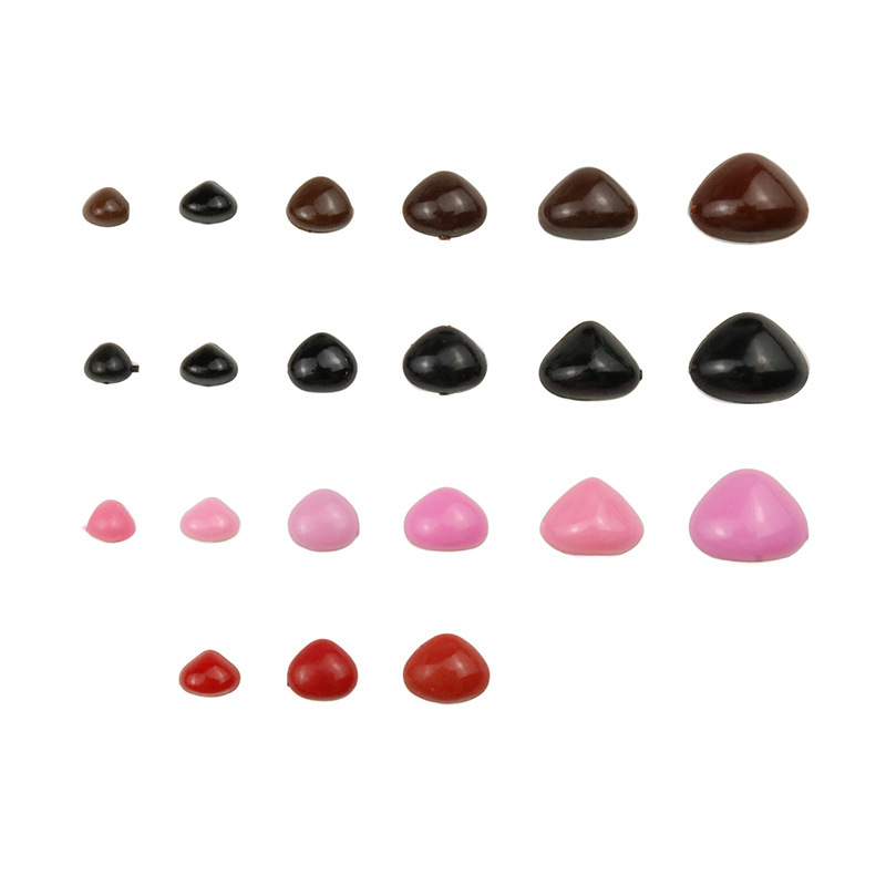 Multi-Size Color Doll Plush Doll Teddy Bear Eyes Nose DIY Accessories Flats Bottom Toy Nose Accessories