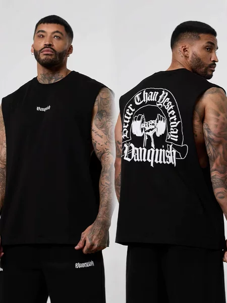 Muscle Fitness Brothers Sports Fitness Korean Breathable Loose Rest Men's Vest Training Men's Sleeveless Vest