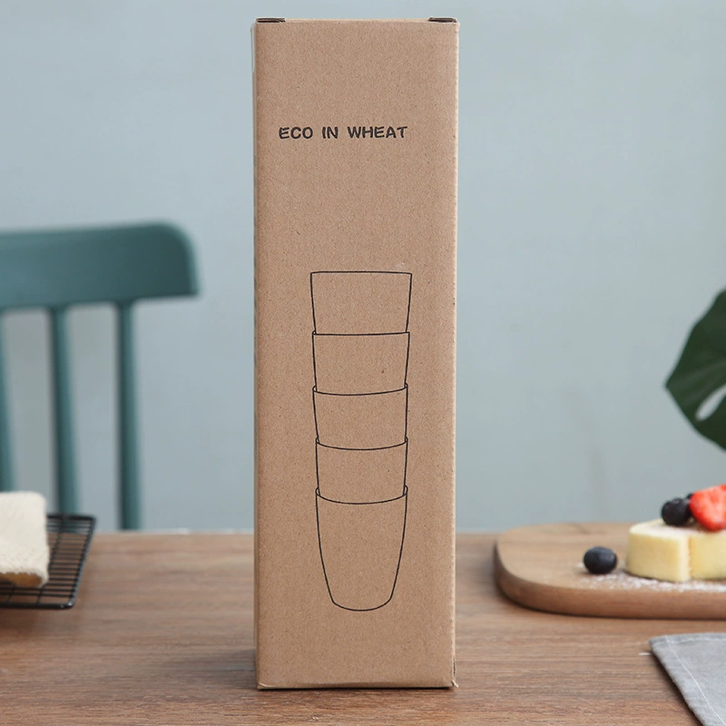 Wheat straw water cup wash cup household simple toothbrush cup student dormitory toothbrush cup set creative water cup