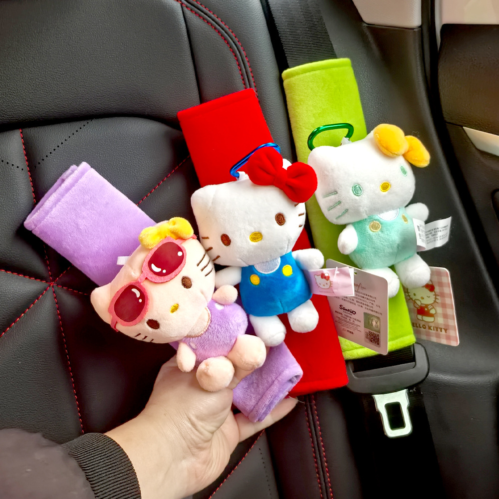 Funda Protectora Universal de Hombro para Cinturón de Auto de Poliéster con Dibujos Animados