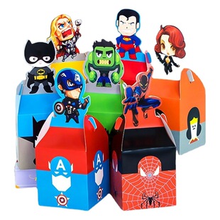 Pingan fruit packaging box double candy box Spider-man Iron Man new Christmas packaging box simple factory wholesale