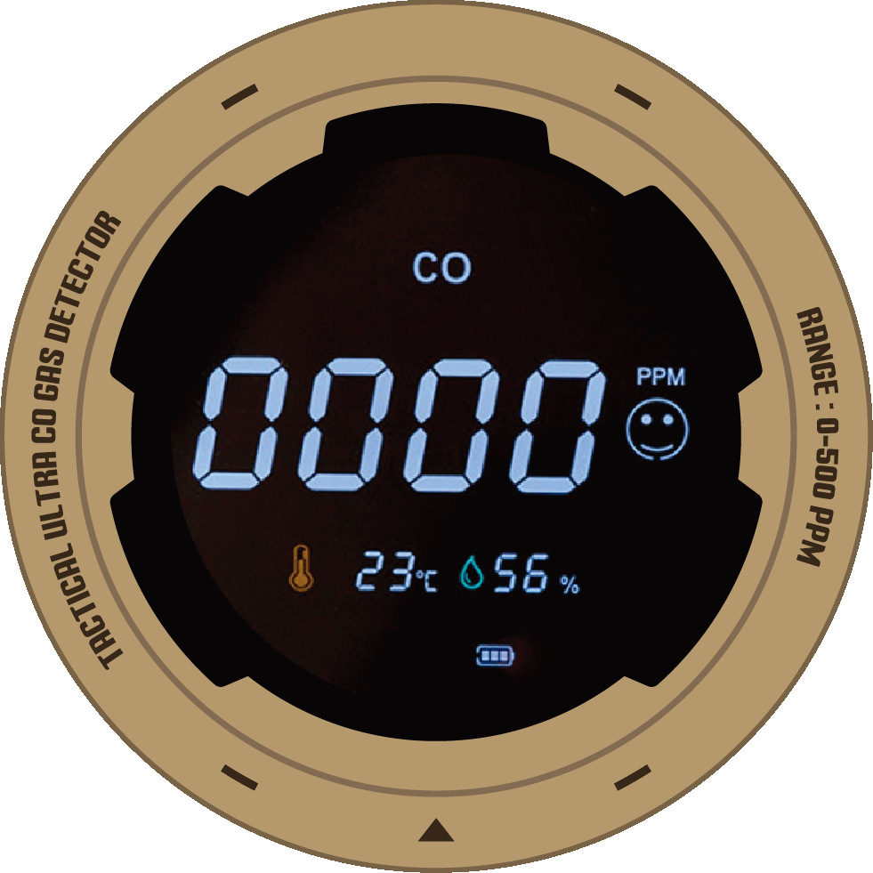 Ce Xiao Fei Carbon Monoxide Detector PTH-12 New Large Capacity Outdoor Camping RV Coal Smoke Concentration Detection