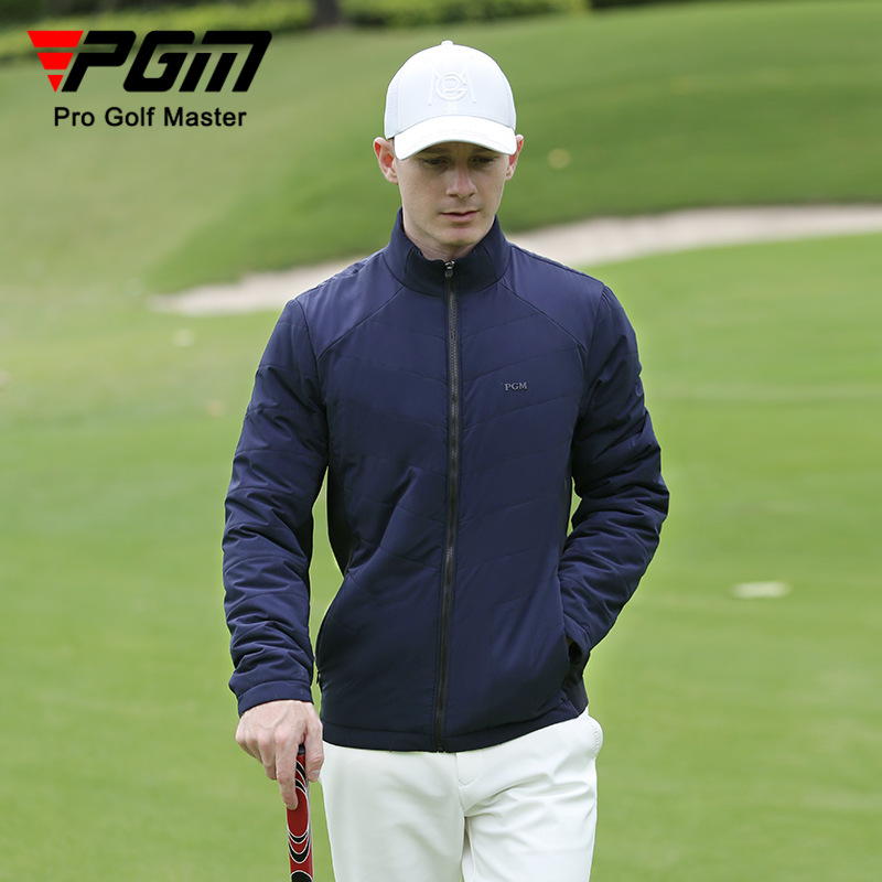 Áo khoác golf nam dài tay chần bông PGM mùa thu đông — Yf505-đỏ [chần bông], Yf505-trắng [chần bông], Yf505-màu Xanh nước biển [chần bông]