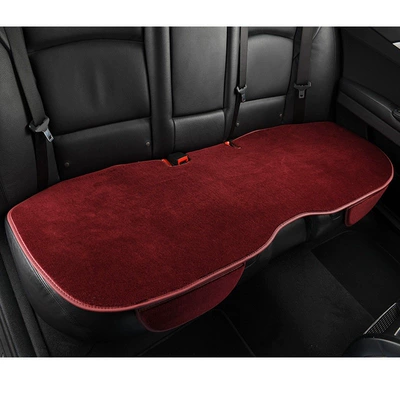 strip for three-person rear seat cushion, Wool pad - pure-wool-rear-seat-cushion-burgundy