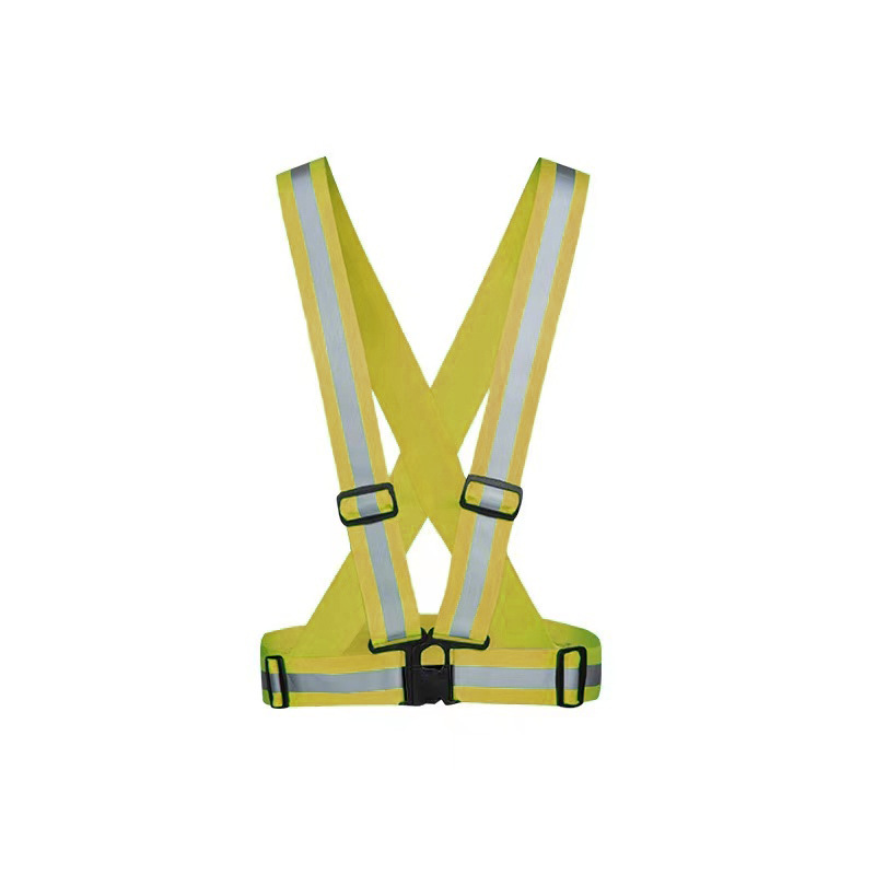 Correa reflectante fábrica directa noche corriendo a caballo correa elástica de protección de una pieza al por mayor de impresión chaleco reflectante protector