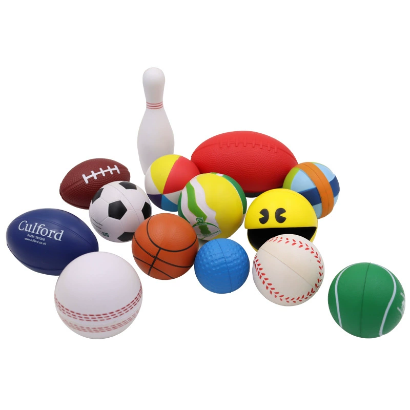 Оптовая продажа с фабрики, детские спортивные игрушки, напорный мяч, эластичный мяч из пенополиуретана 6,3 см, пенопластовый вентиляционный игрушечный мяч