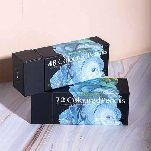 Cross-border Amazon colored pencil set 72 colors oily colored pencil painting colored pencils ocean oil painting style box