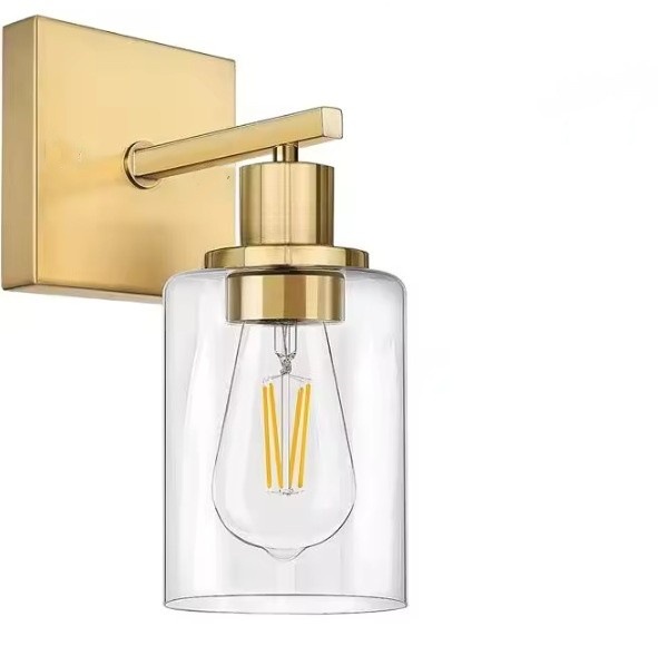 단일 헤드 골드 + 유리 벽 램프(공장에서는 광원을 포함하지 않음)