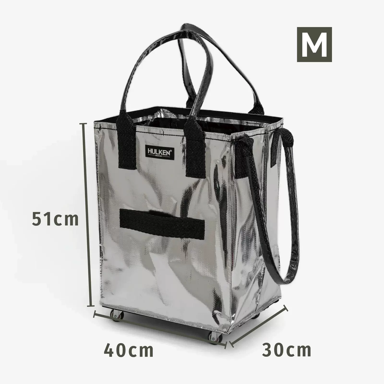 跨境热销轮子购物袋浩肯包手提袋可折叠大容量拖轮推车多用途