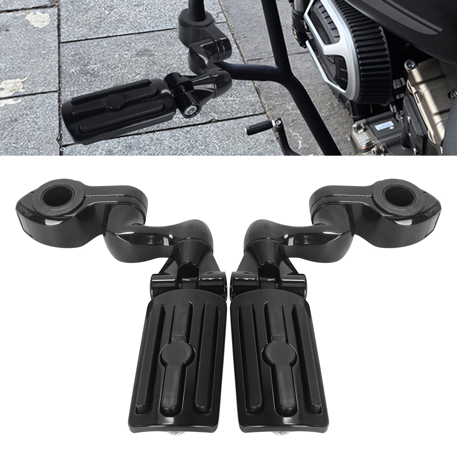 Suitable for Harley Series Motorcycles, Universal Modified Footrest Accessories, Modified Bumper, High-Speed Footrest Bracket, Universal