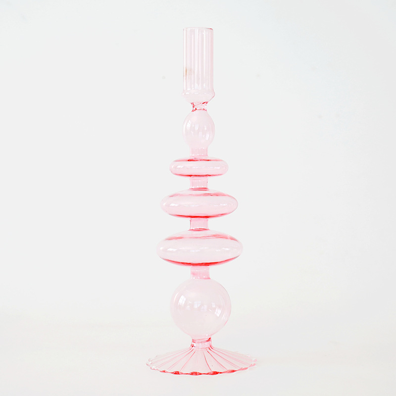 꽃병 촛대 A 핑크