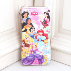 Snow White Princess Aurora Princess Ariel Princess Belle Princess Jasmine Baby Girls Wallet