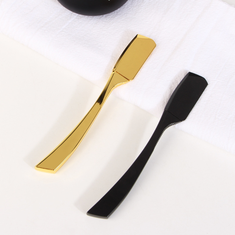 Barber shop special Barber razor manual old-fashioned razor eyebrow trimming knife holder zinc alloy knife holder blade face changing knife Barber shop special Barber razor manual old-fashioned razor eyebrow trimming knife holder zinc alloy knife holder blade face changing knife