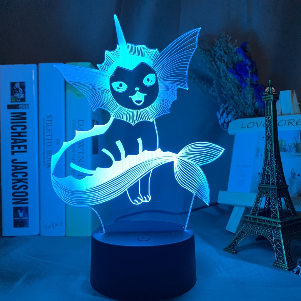 Baokemeng Pikachu 3D luz de la noche LED producto creativo mascota elfo regalo lámpara Mesa mágica bebé