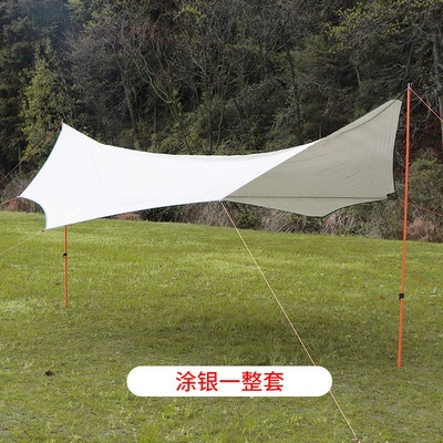 Çadırlar Outdoor Exquisite Camping Portable - silver-horn-octagonal-sky-curtain-with-1-pair-of-struts-5-8-people