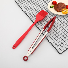 Silicone food clips, food clips 9 inches 12 inches BBQ clips, bread clips, heat-insulated stainless steel clips, BBQ clips