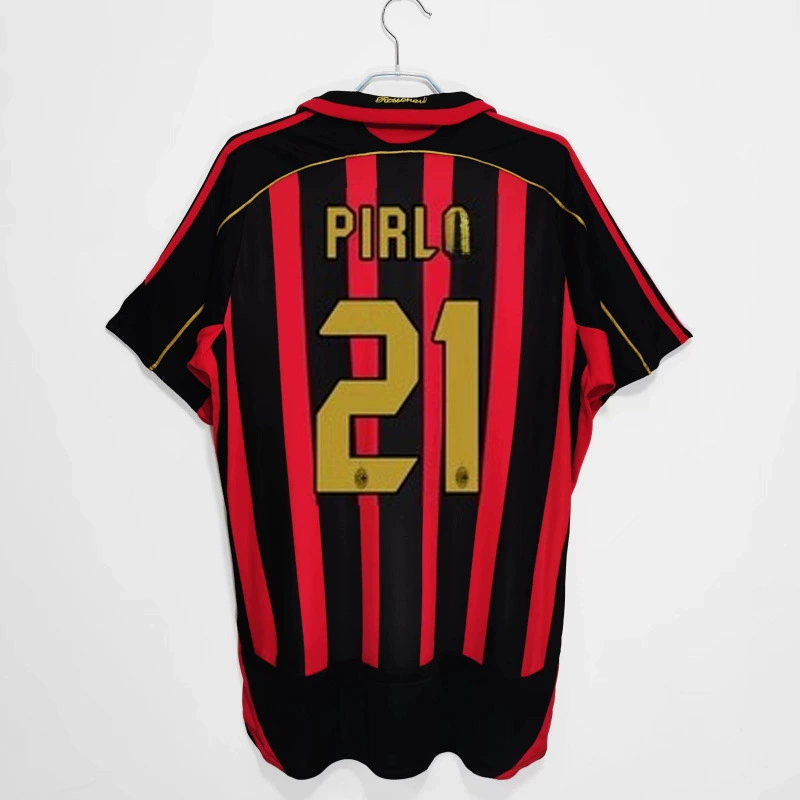 Ретро-футболка 0607AC22 Kakanestama R Tini Inzagi Pirlo длинные рукава, футболка для футбола