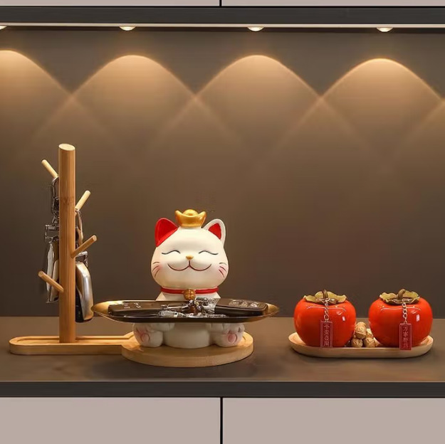 招き猫入戸口下駄箱鍵収納玄関装飾品置物リビングルームホーム引っ越し新居ギフト|undefined