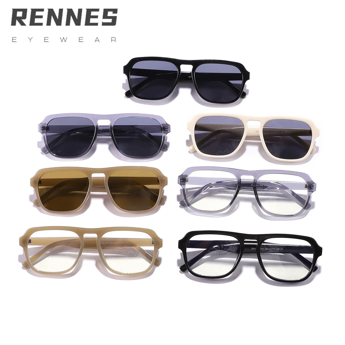 2023 retro de un solo haz anti-azul gafas de luz artístico gran marco adelgazante gafas de sol hombres y mujeres moda ins estilo gafas de sol