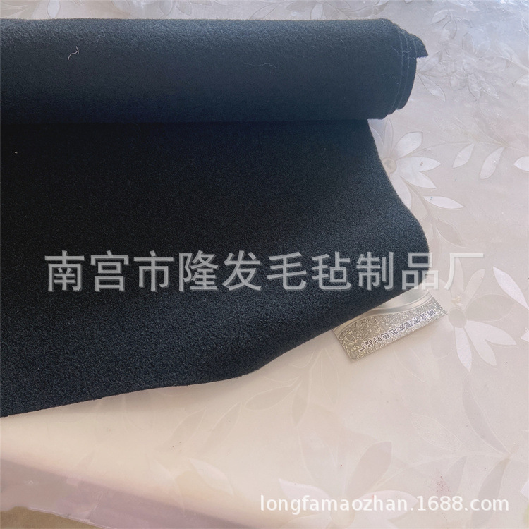 黑色针刺起绒毛毡 黑灰色 不退色 地毯无纺布行李箱左右侧饰板