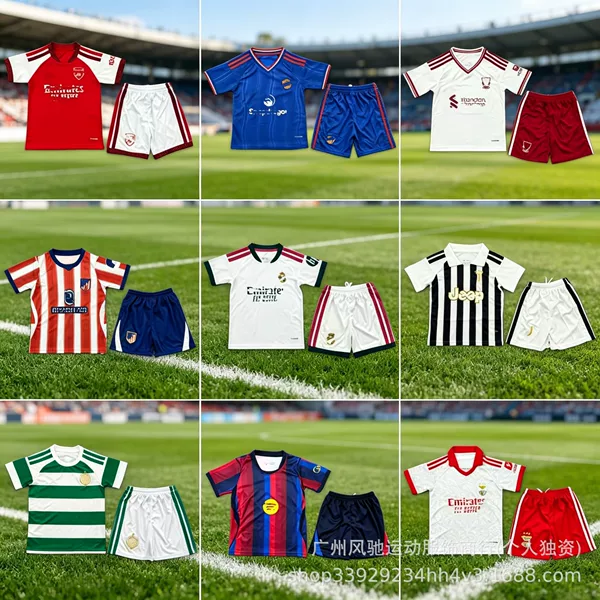 2627 Popular Season Children's Football Jerseys Real Madrid Manchester United Arsenal Benfica Juventus Fan Edition