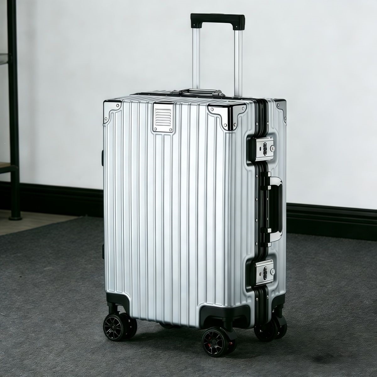 行李箱新款学生铝框拉杆箱旅行箱男女大容量万向轮密码箱结实耐用