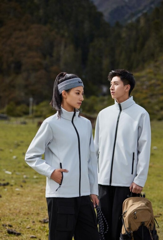 New Autumn and Winter Outdoor Jackets for Men and Women, Outdoor Casual Jackets, Hooded Couple Jackets, Stand-Up Collar Soft Shells