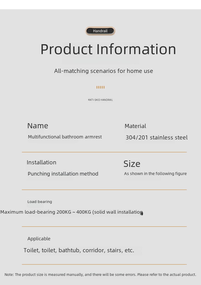 Anti-Slip Stainless Steel Handrail 14