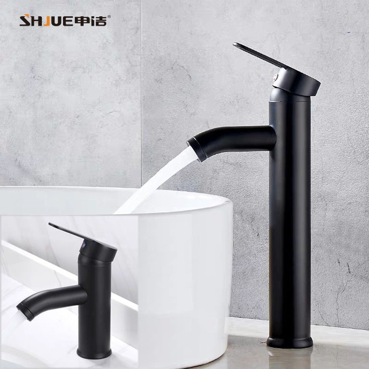 Grifo Mezclador para Lavabo de Acero Inoxidable para Agua Fría y Caliente