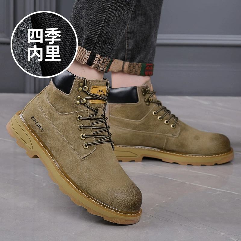 Martens, men's demi-season boots, fleece footwear