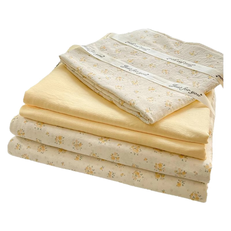 Juego de cuatro piezas de dormitorio de estudiantes de hilo de doble capa en la temporada escolar 2025 nuevo dormitorio de estudiantes de verano con un solo kit de estudiante