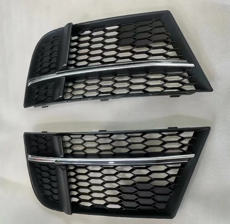 Suitable for Audi S3 fog lamp frame 2017-2020A38V modified S3 fog lamp cover honeycomb grille lower bar net