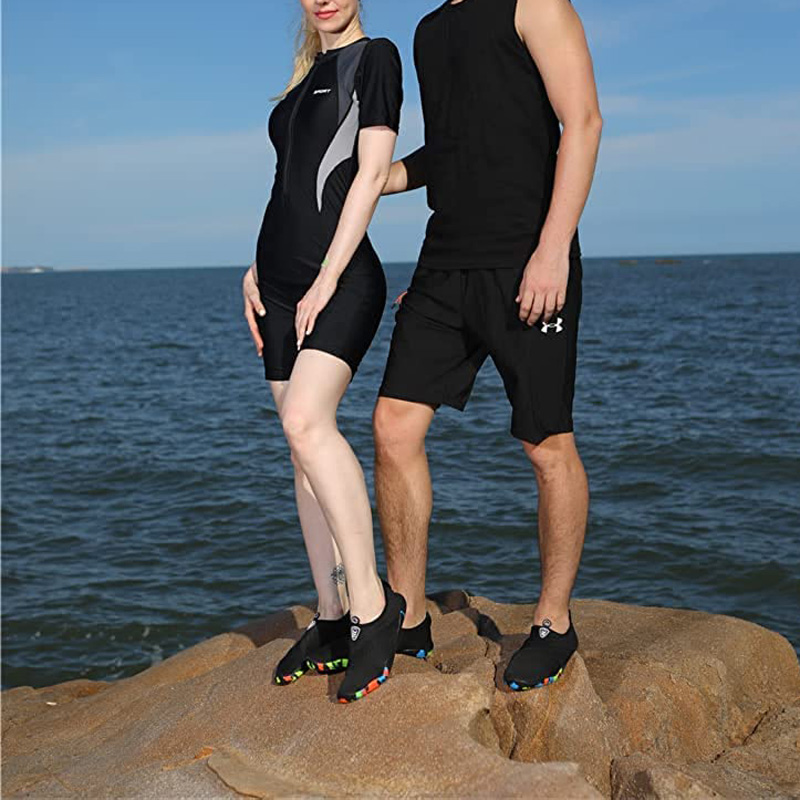 Comercio exterior retroceso al aire libre hombres y mujeres zapatos de buceo de playa suave zapatos de esquí acuático rápido y seco zapatos de trekking anfibio junto al mar