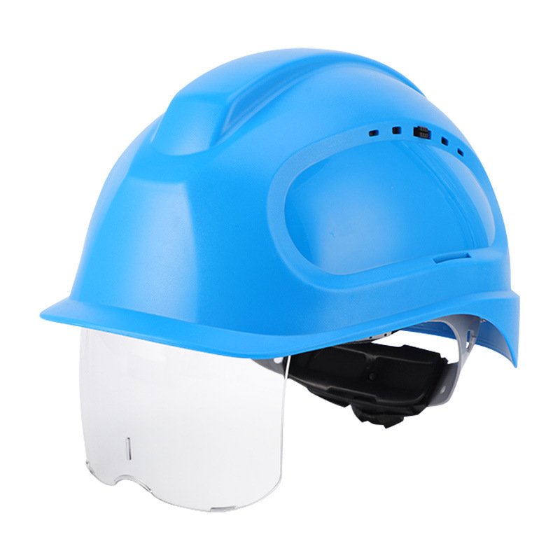 Head protection with goggles safety helmet construction site safety helmet safety protection helmet labor protection protective hat 5