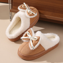 秋冬季休闲保暖居家潮流时尚女士毛毛靴 日常家用加绒EVA底棉拖鞋