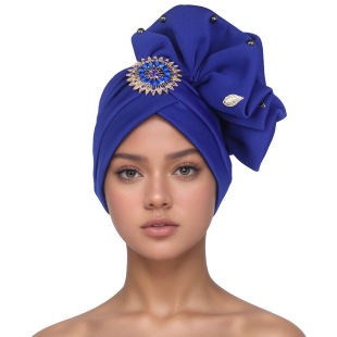 New Foreign Trade African Traditional South American Muslim Black Head Hat Nail Diamond Decal Casual Cover Cap