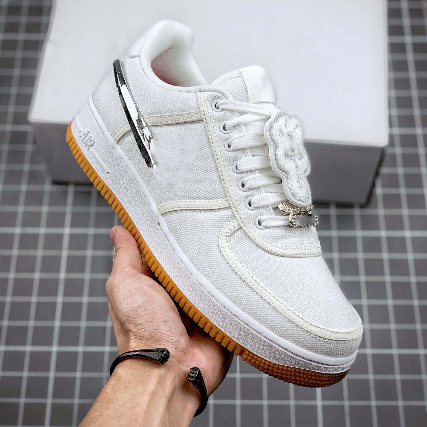 Cross-border AF1 año del caballo de la fuerza aérea zapatos de skate TS muzzle velcro moda zapatos casuales de altura de suela gruesa zapatos de pareja de moda