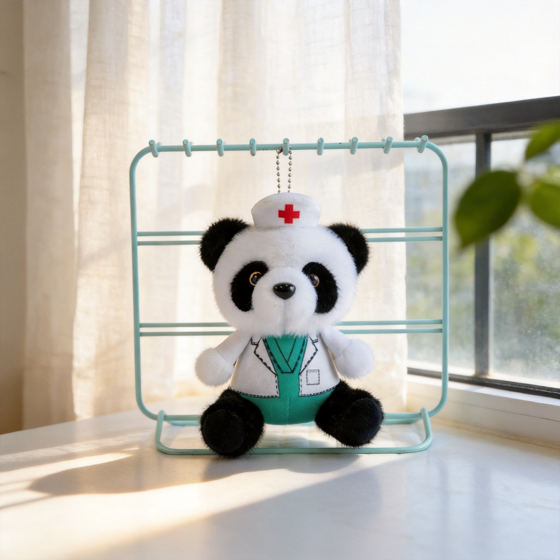 Colgante de peluche de oso de policía pequeña muñeca de peluche colgante de muñeca bolso colgante de llaver colgante de policía de tráfico oso pequeño colgante