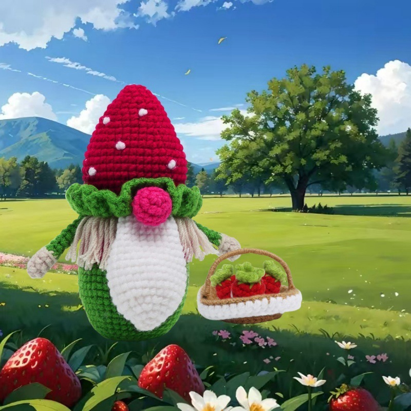 跨境新品DIY钩针材料包动物玩偶手工勾线材料包动物钩针套装挂件