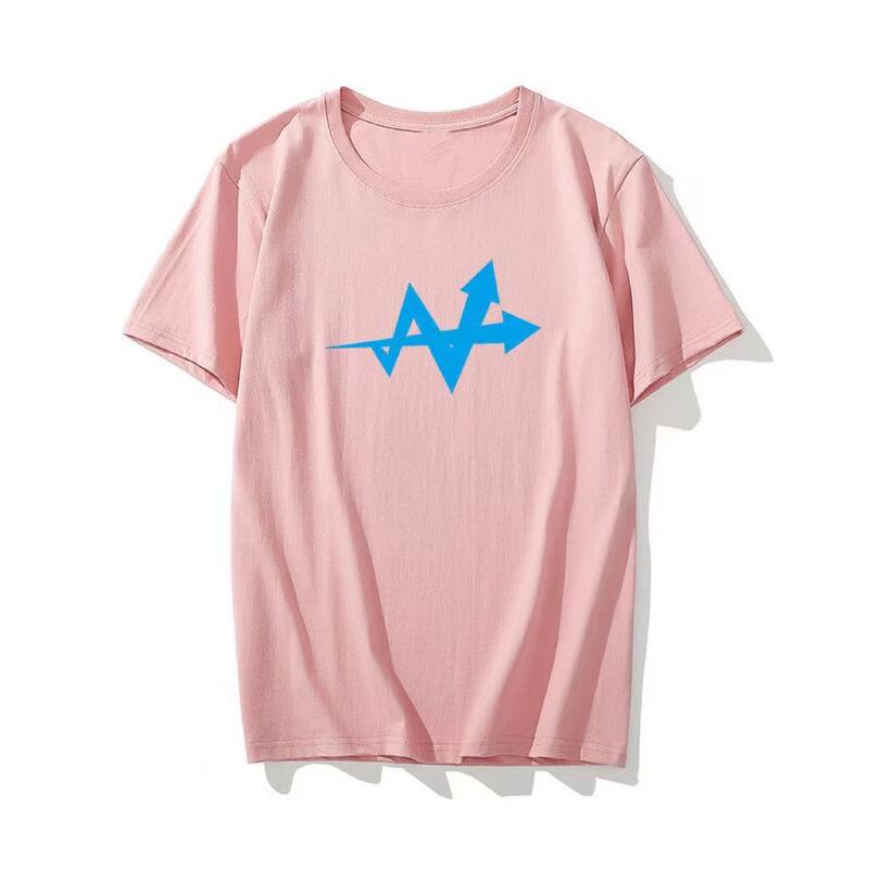 Milk Silk Rising Icon Print Summer Simple Versatile Loose Casual Unisex Top