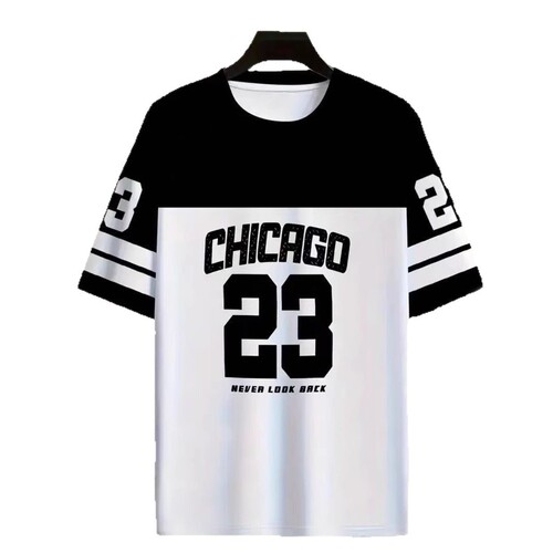 European and American Style 2025 New Cross-border Bestselling AliExpress Team T-shirt Casual Top Unisex Short Sleeve