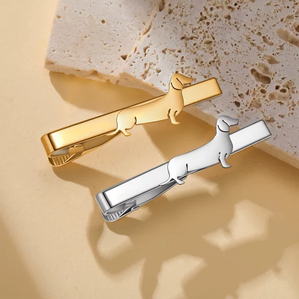 New Dachshund Tie Clip, Korean Style Niche Design, Perfect Gift for Dog Lovers, Tie Accessory